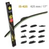 Υαλοκαθαριστήρες SportFlat 17" (425mm) 1τμχ Imuri