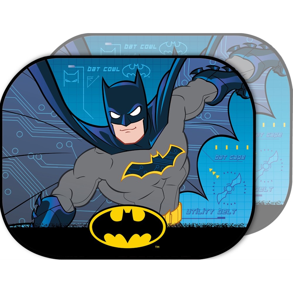 Ηλιοπροστασία Αυτοκινήτου με βεντούζα 44x35cm Batman 2τμχ Colzani