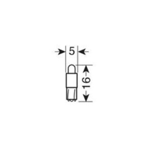 Alternative view of T3 12V W2Χ4,6d 1 LED COCKPIT ΛΕΥΚΟ (ΚΑΡΦΩΤΟ ΑΚΑΛΥΚΟ ΓΙΑ ΟΡΓΑΝΑ ΤΑΜΠΛΟ) BLISTER - 5 ΤΕΜ.