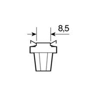 Alternative view of ΛΑΜΠΑΚΙ B8,5d HYPER-LED ΛΕΥΚΟ ΦΩΣ