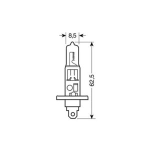 Alternative view of H1 ΑΛΟΓΟΝΟΥ 12V/55W 62.5mm P14,5s ΛΑΜΠΑ