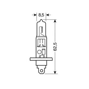 Alternative view of H1 ΑΛΟΓΟΝΟΥ 12V/100W 62.5mm P14,5s ΤΕΜ1