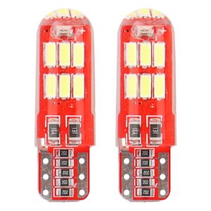 Amio – LED CANBUS T10 W5W 12V W2.1x9.5d 5600K 15xSMD 4014 Σιλικόνης Καρφωτό Λευκό για Φώτα Θέσης & Εσωτερικού Αυτοκινήτου – 2 Τεμ. (01443/AM)