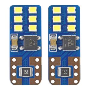 Amio – Λαμπάκια LED T10 W5W 12/24V 2W 5600K 12xSMD 2016 CANBUS Καρφωτά για Ισχυρό Λευκό Φωτισμό χωρίς Σφάλματα – Σετ 2 Τεμ. (01638/AM)