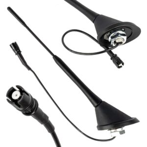 Amio - ΚΕΡΑΙΑ ΟΡΟΦΗΣ ANT10 25.4 cm ΜΕ ΚΑΛΩΔΙΟ 20cm ΚΑΙ ΦΙΣΑ RAKU-2 UNIVERSAL ΜΑΥΡΗ - 1 ΤΕΜ. (04154/AM)