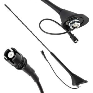 Amio - ΚΕΡΑΙΑ ΟΡΟΦΗΣ ANT11 45.4 cm ΜΕ ΚΑΛΩΔΙΟ 20cm ΚΑΙ ΦΙΣΑ RAKU-2 UNIVERSAL ΜΑΥΡΗ - 1 ΤΕΜ. (04155/AM)