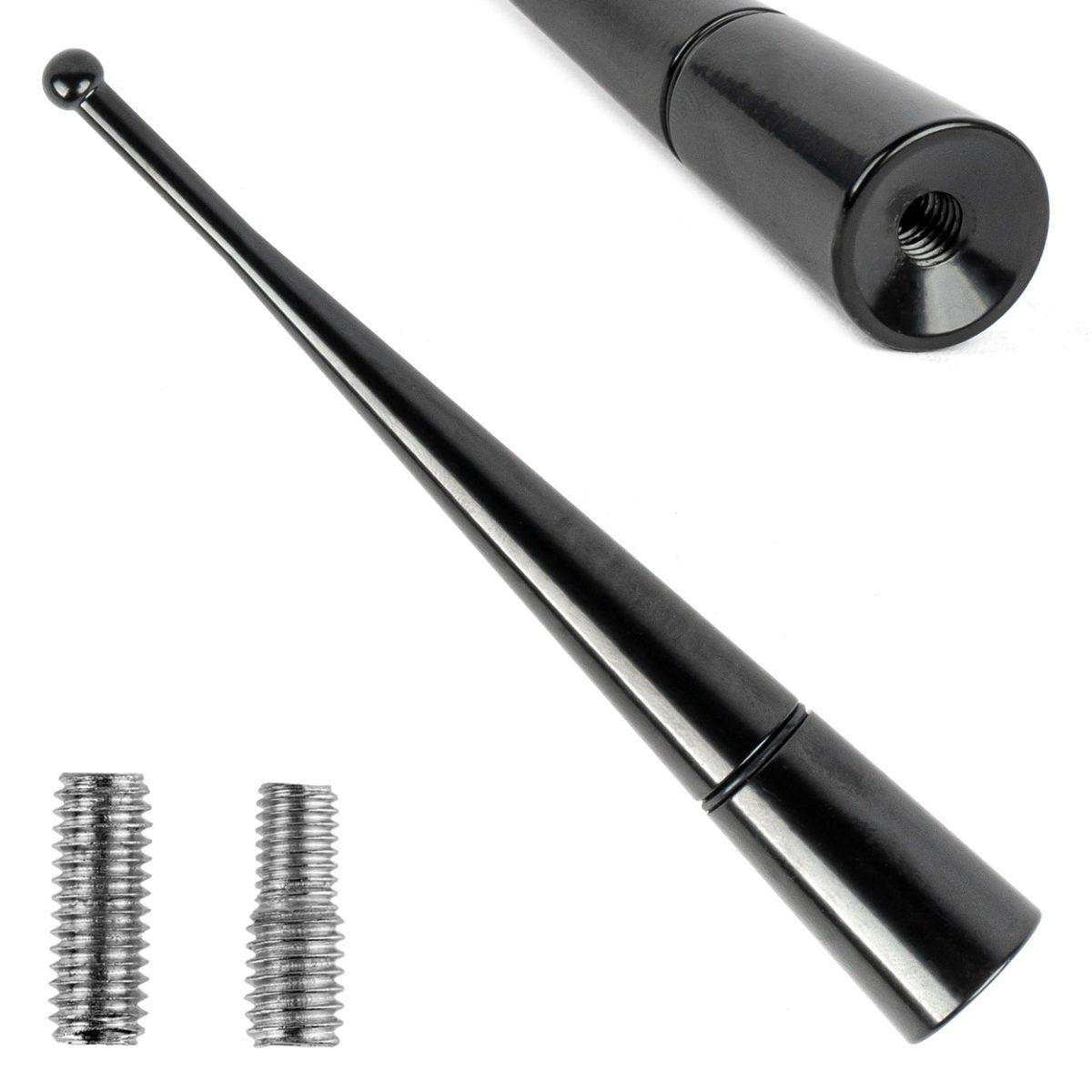 Amio - ΚΕΡΑΙΑ ΟΡΟΦΗΣ ANTM13 10cm ΜΕ 2 ΑΝΤΑΠΤΟΡΕΣ 5-6mm ΜΑΥΡΗ - 1 ΤΕΜ. (04163/AM)