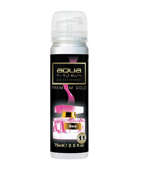 Aqua - ΑΡΩΜΑΤΙΚΟ ΑΥΤΟΚΙΝΗΤΟΥ ΣΕ ΣΠΡΕΙ (SPRAY) ΜΕ ΑΡΩΜΑ SEA PREMIUM GOLD SERIES 75ml AQUA - 1 TEM. (10-805/AQ)