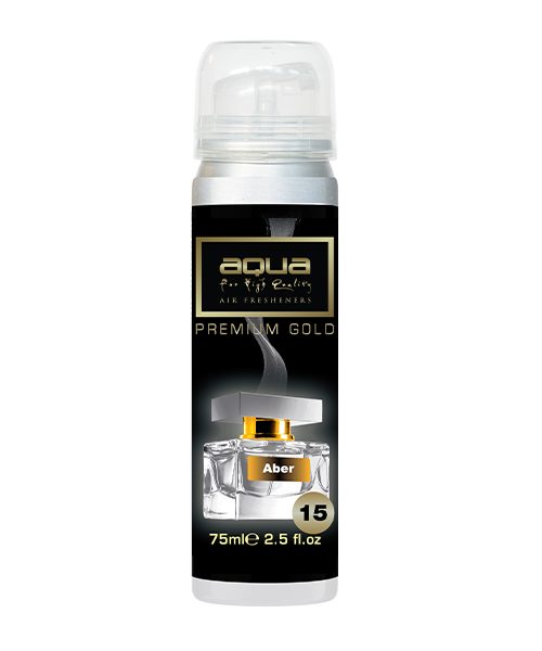 Aqua - ΑΡΩΜΑΤΙΚΟ ΑΥΤΟΚΙΝΗΤΟΥ ΣΕ ΣΠΡΕΙ (SPRAY) ΜΕ ΑΡΩΜΑ ABER PREMIUM GOLD SERIES 75ml AQUA - 1 TEM. (10-890/AQ)