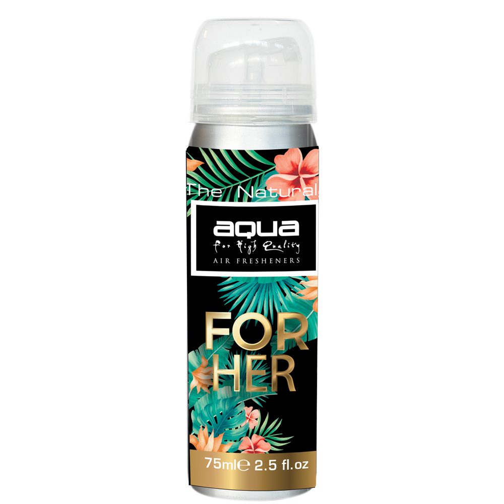 Aqua - ΑΡΩΜΑΤΙΚΟ ΑΥΤΟΚΙΝΗΤΟΥ ΣΕ ΣΠΡΕΙ (SPRAY) ΜΕ ΑΡΩΜΑ FOR HER AQUA SERIES 75ml AQUA - 1 TEM. (10-893/AQ)