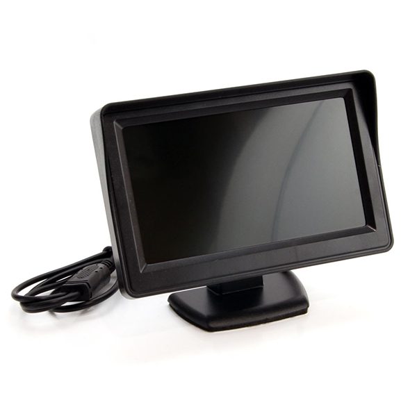 Amio - Universal Οθόνη Τεχνολογίας TFT LCD τύπου Αναδιπλούμενη διάσταση 4.3 ιντσών τάση λειτουργίας 12V για Επιβατικά Αυτοκίνητα - 1 τεμ. (01020/AM)