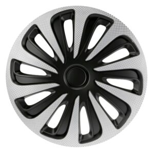Lampa - Σετ Τάσια Αυτοκινήτου 17’’ Kojin Carbon TECH-ONE από υλικό ABS Ασημί / Μαύρο - 4 TEM (L3148.1)