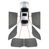 CarShades - ΚΟΥΡΤΙΝΑΚΙΑ CAR SHADES ΓΙΑ FORD FOCUS SW 2011+ - 6 ΤΕΜ. (PVC.FOR-FOCU-E-C)