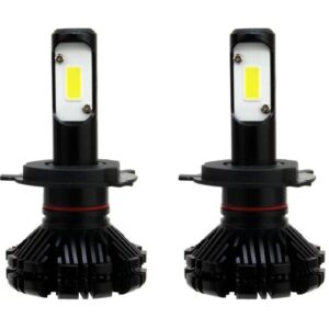 Amio - Σετ Λαμπτήρων Αυτοκινήτου CX SERIES τεχνολογίας LED τύπου H4 βάση P43t τάση λειτουργίας 6-18V απόδοσης 30W χρώμα 6000K για Επιβατικά Αυτοκίνητα και Μοτοσυκλέτες - 2 τεμ. (01073/AM)