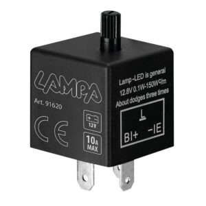 LED FLASHER (ΦΛΑΣΙΕΡΑ) TRIMMER ΗΛΕΚΤΡΟΝΙΚΟ ΓΙΑ LED ΦΛΑΣ 12V max 10A 3PIN LAMPA - 1 ΤΕΜ.