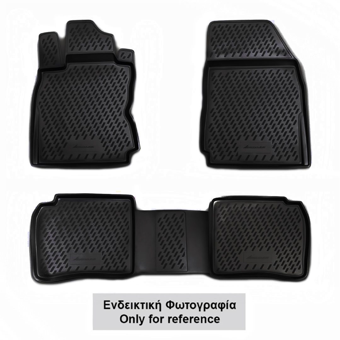 ΠΑΤΑΚΙΑ ΣΕ ΣΚΑΦΗ TPE ΛΑΣΤΙΧΟ ΓΙΑ BMW X1 F48 5D 2015+ ΣΕ ΜΑΥΡΟ ΧΡΩΜΑ NOVLINE - 4 ΤΕΜ.