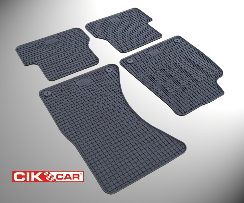 Cik - ΠΑΤΑΚΙΑ ΑΥΤΟΚΙΝΗΤΟΥ ΑΠΟ ΛΑΣΤΙΧΟ ΓΙΑ AUDI A6 2011-2018 / A7 2010-2018 ΣΕ ΜΑΥΡΟ ΧΡΩΜΑ ΜΕ ΚΟΥΜΠΩΜΑΤΑ - 4 ΤΕΜ. (RM.AU.0004/CK)
