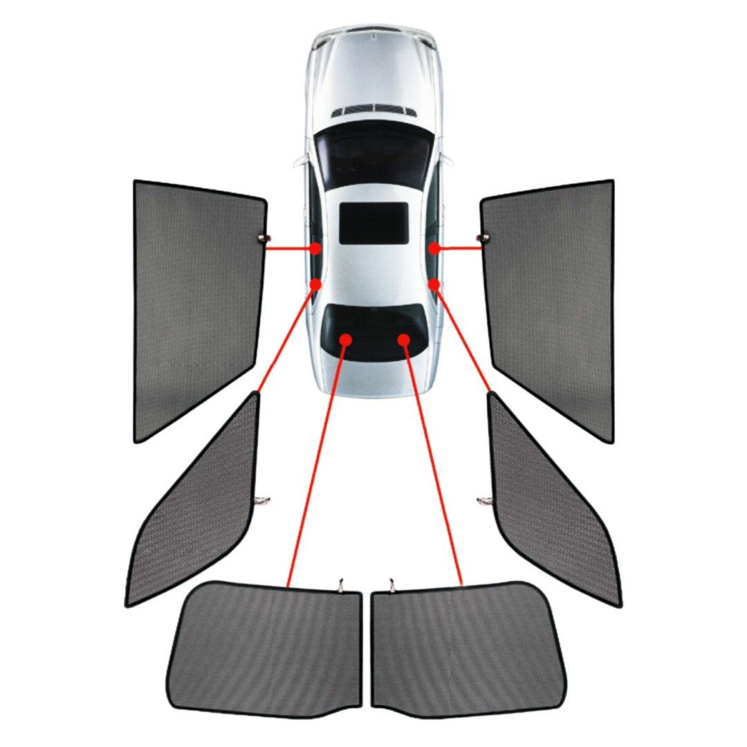 CarShades - ΚΟΥΡΤΙΝΑΚΙΑ CAR SHADES ΓΙΑ VW TOUAREG 5D 2003-2010 - 6 ΤΕΜ. (PVC.VW-TOUA-5-A)