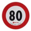 ΣΗΜΑ ΤΑΧΥΤΗΤΑΣ ΧΙΛΙΟΜΕΤΡΩΝ 80km/h ΑΥΤΟΚΟΛΛΗΤΟ 20CM ΔΙΑΜΕΤΡΟΣ
