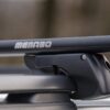 MENABO ΜΠΑΡΕΣ ΟΡΟΦΗΣ ΑΛΟΥΜΙΝΙΟΥ SHERMAN BLACK 120 cm ΣΕ ΜΑΥΡΟ ΧΡΩΜΑ ΓΙΑ Renault 4 E-Tech 5 doors 2024> ΜΕ RAISED RAILS (Παράλληλες Μπάρες με Κενό) - 2 ΤΕΜ. (12280/MB)