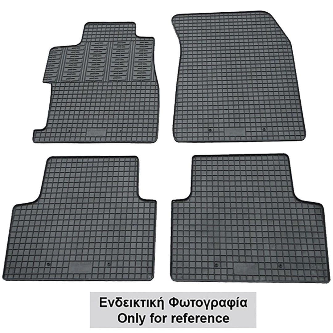 Cik - ΠΑΤΑΚΙΑ ΑΥΤΟΚΙΝΗΤΟΥ ΑΠΟ ΛΑΣΤΙΧΟ ΓΙΑ SEAT MII 2012-2019 / SKODA CITIGO 2012-2019 / VW UP 2012-2019 ΣΕ ΜΑΥΡΟ ΧΡΩΜΑ ΜΕ ΚΟΥΜΠΩΜΑΤΑ - 4 ΤΕΜ. (RM.SE.0009/CK)