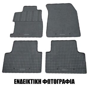 Cik - ΠΑΤΑΚΙΑ ΑΥΤΟΚΙΝΗΤΟΥ ΑΠΟ ΛΑΣΤΙΧΟ ΓΙΑ SEAT ATECA 2016+ / SKODA KAROQ 2017+ ΣΕ ΜΑΥΡΟ ΧΡΩΜΑ ΜΕ ΚΟΥΜΠΩΜΑΤΑ - 4 ΤΕΜ. (RM.SE.0004/CK)